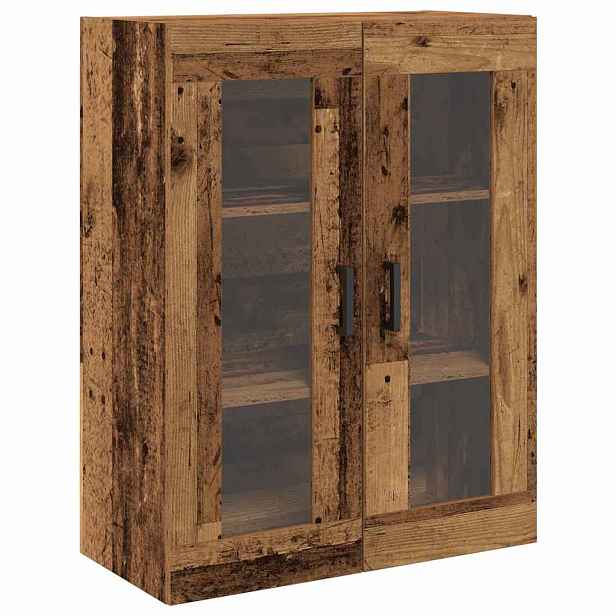 vidaXL Nástěnná skříňka Staré dřevo 69,5 x 34 x 90 cm Kompozitní dřevo