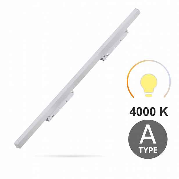 Lineární reflektor Bílý Led Flood 40W 4000K Typ A Smart Track 48VDC