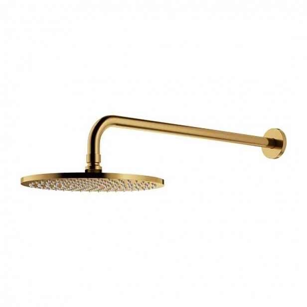 OMNIRES Slimline - Hlavová sprcha, průměr 25 cm, kartáčované zlato WGSET1GLB