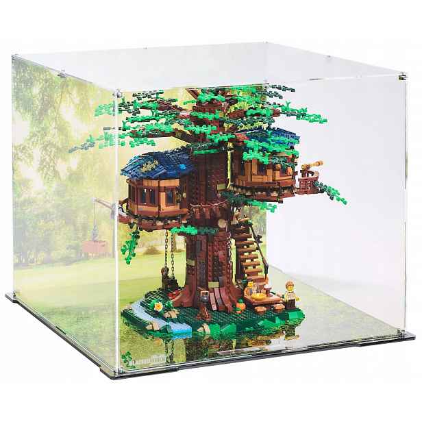 Vitrína s pozadím Blacked Brick pro Lego 21318 Ideas Domeček na stromě