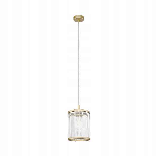 Závěsná lampa zlatá matná, moderní skleněné tyče do ložnice Zuma Line