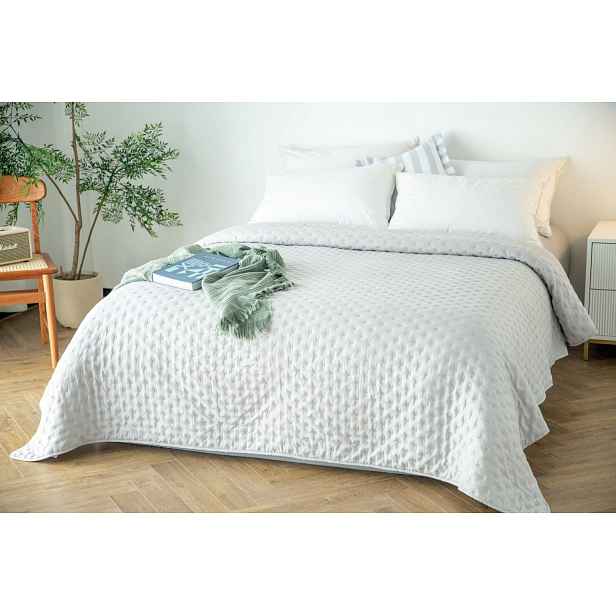 Dekorativní přehoz Terra 220x240 prošívaný, šedý