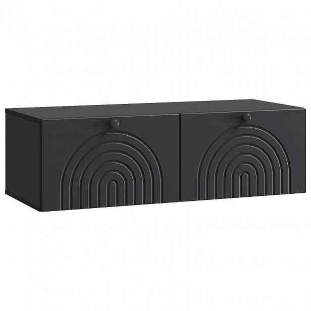 vidaXL Nástěnná TV skříň Černá 99 x 41 x 30 cm Kompozitní dřevo