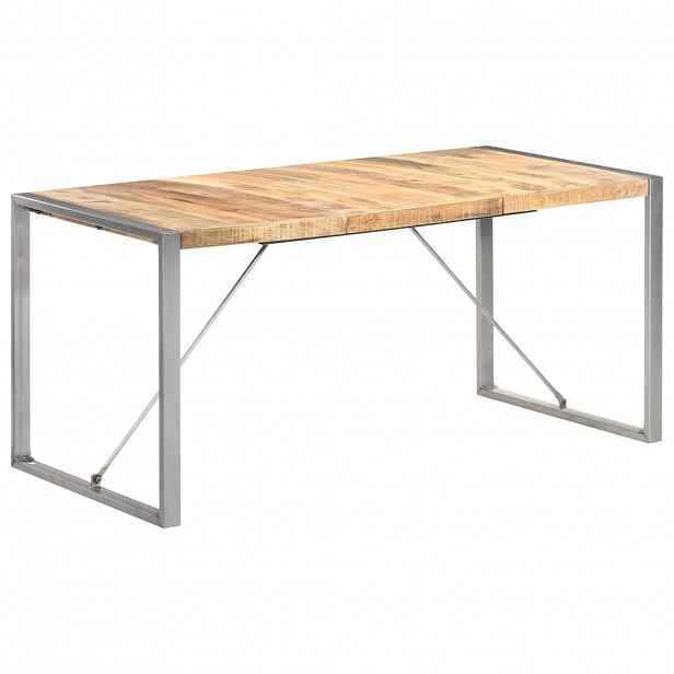 vidaXL Jídelní stůl 160 x 80 x 75 cm masivní hrubé mangovníkové dřevo
