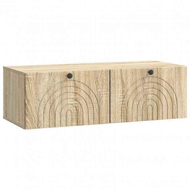 vidaXL Nástěnná TV skříň Dub sonoma 98 x 41 x 30 cm Kompozitní dřevo