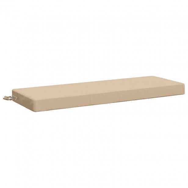 vidaXL Polštář na lavici SOEST 100% polyester Krémová 100 x 40 x 8 cm