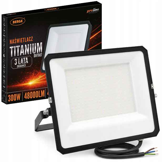 Halogenová Lampa Led 300W 48000lm IP65 Venkovní 4000K Neutrální