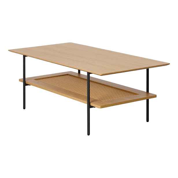 Konferenční stolek v dekoru dubu v přírodní barvě 55x110 cm Pensacola – Unique Furniture