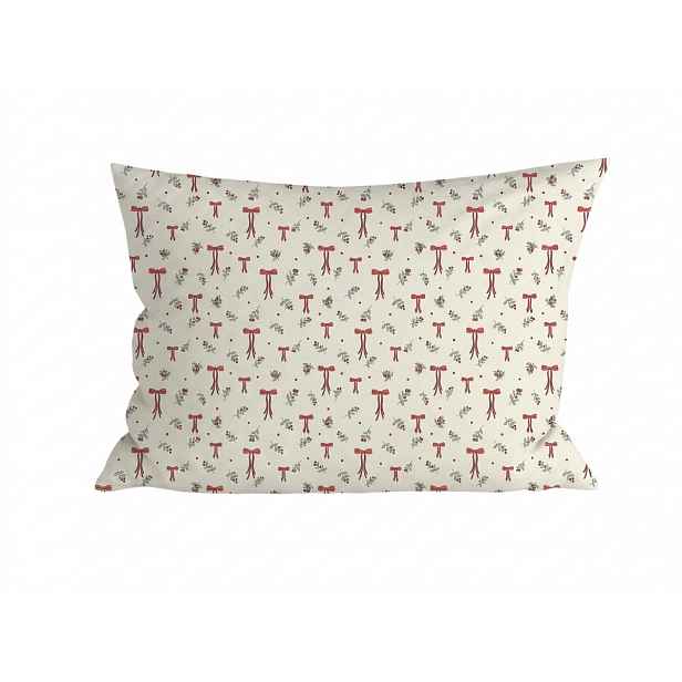 Polybavlněný povlak na polštář HOLLY BOWS POLY 50x70 cm, barevný