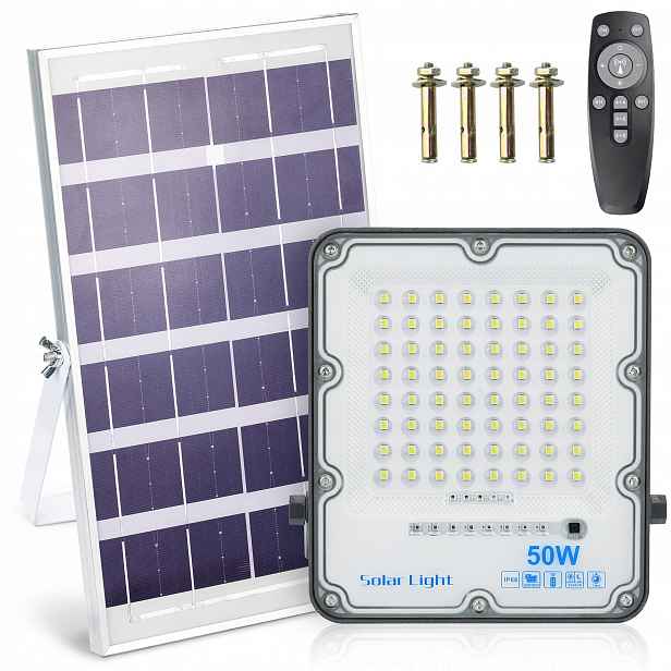 Led Solární Zářič 50W Halogenová Lampa IP66