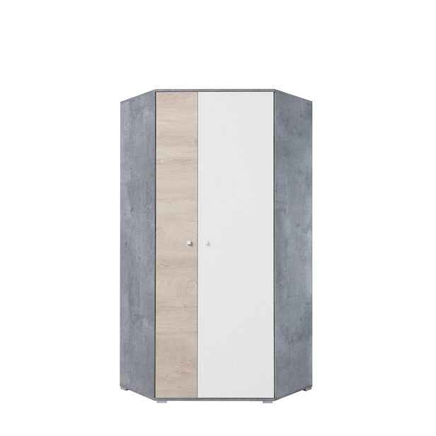 MASSENO ŠATNÍ SKŘÍŇ S OTOČNÝMI DVEŘMI GALIA, 90/190/90 cm 2dveřová beton