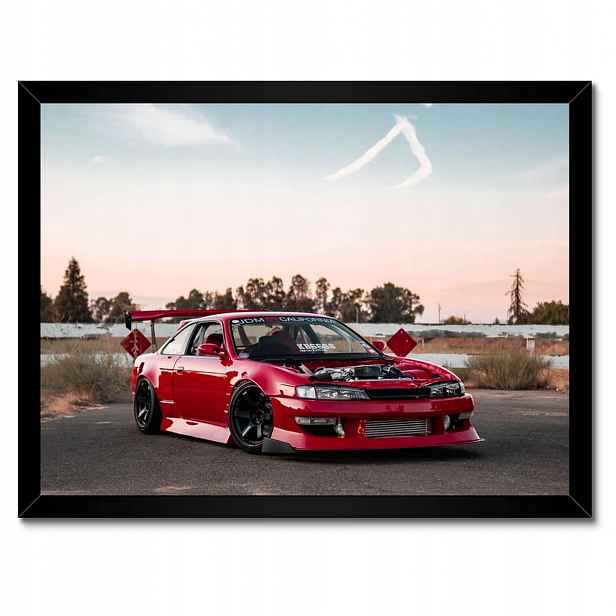 Plakáty v rámu 40x30 Sportovní červené auto
