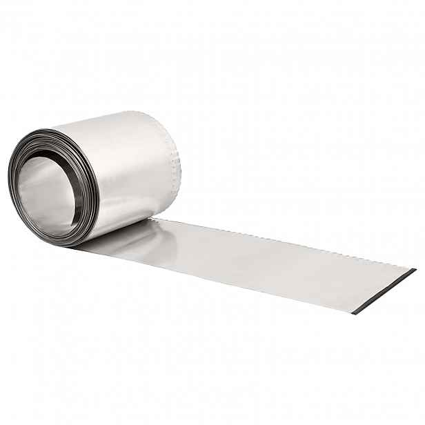 vidaXL Okraj trávníku 5 m x 15 cm Pozinkovaná ocel Stříbrná