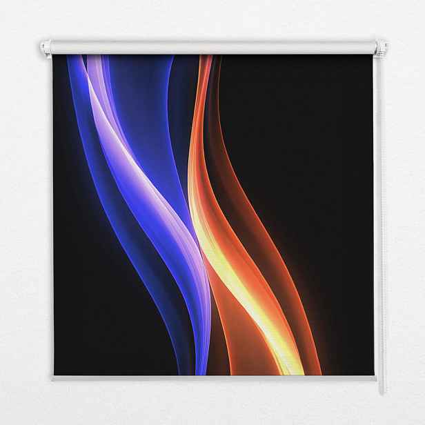 TULUP VNITŘNÍ roleta - okenní roleta - roleta - 60x140 cm - Oranžová modrá animace
