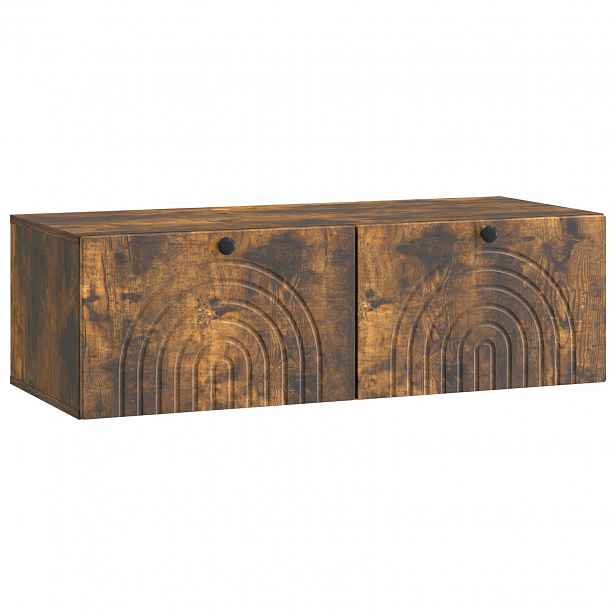 vidaXL Nástěnná TV skříň Kouřový dub 99 x 41 x 30 cm Kompozitní dřevo