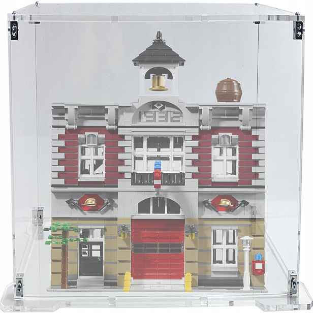 Vitrína s podstavcem pro sadu Lego 10197 Creator Expert Hasičská stanice