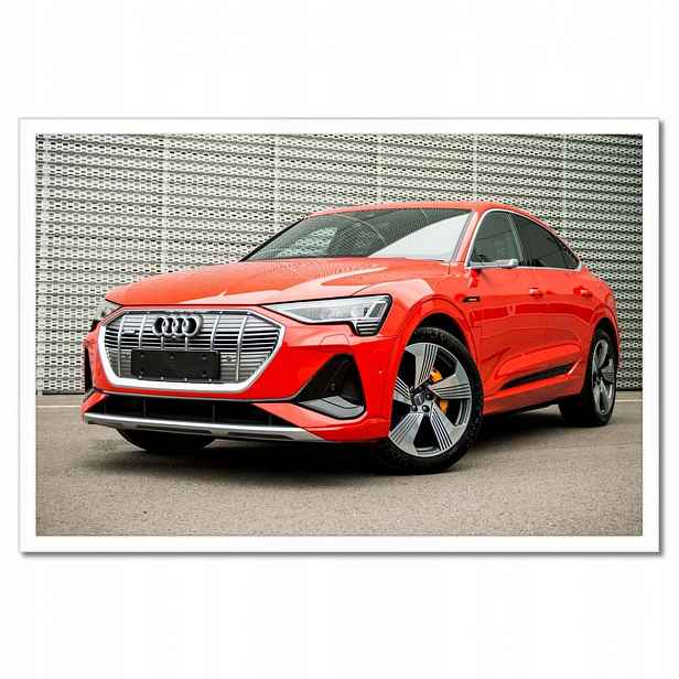 Plakáty v rámu 60x40 Červené Audi e-tron