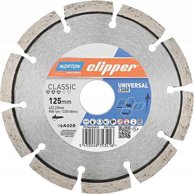 Diamantový kotouč Classic Universal Laser 125x22,23 mm