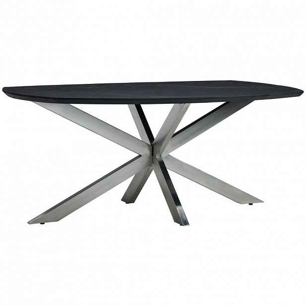 P & B JÍDELNÍ STŮL, mangové dřevo, černá, 180/100/76 cm