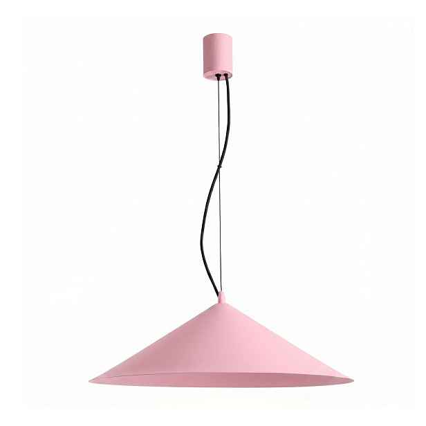 Růžové kovové LED závěsné svítidlo ø 50 cm FINT – Thoro