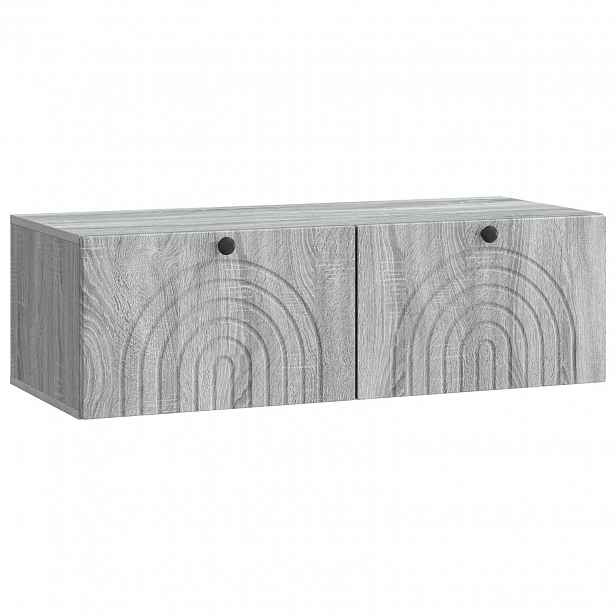 vidaXL Nástěnná TV skříň Šedá sonoma 99 x 41 x 30 cm Kompozitní dřevo