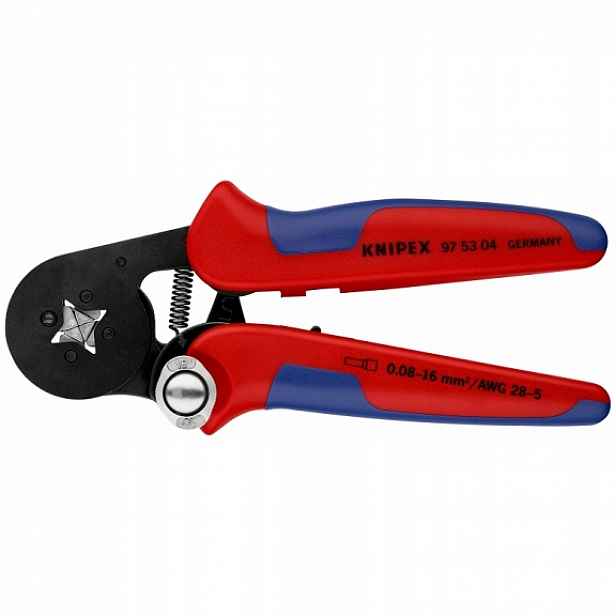 Kleště na lisování kabelových dutinek 4-kat, 0,08-16qmm Knipex
