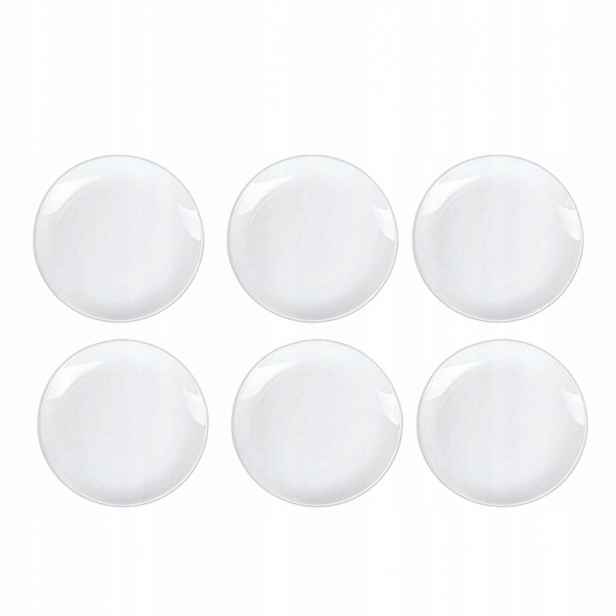 Dezertní talíř kulatý Wilmax z bílého porcelánu 18 cm, sada 6 ks