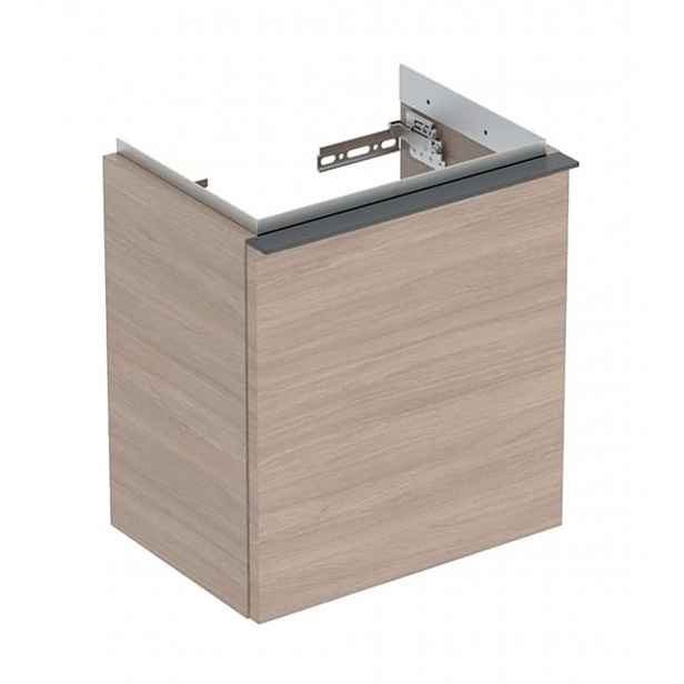 Geberit iCon - Umyvadlová skříňka, 37x42x28 cm, 1 dvířka, panty vlevo, dub 502.301.JH.1