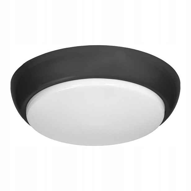 Koko svítidlo, 2xE27 s mikrovlnným senzorem pohybu, 2x40W, černá-polypropy