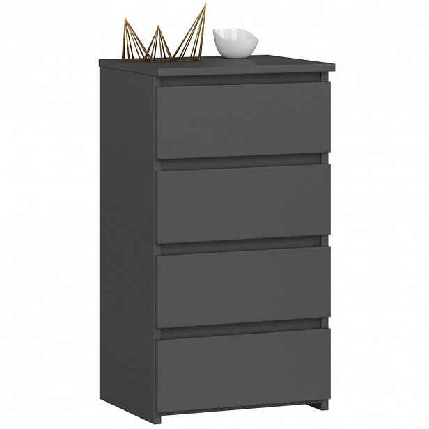 RAUMHIRSCH FURNITURE KOMODA grafitově šedá 74/40/35