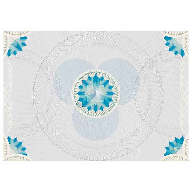 Fototapeta Geometrická symetrie a elegance světle modrá bílá 368x254 lepidlo