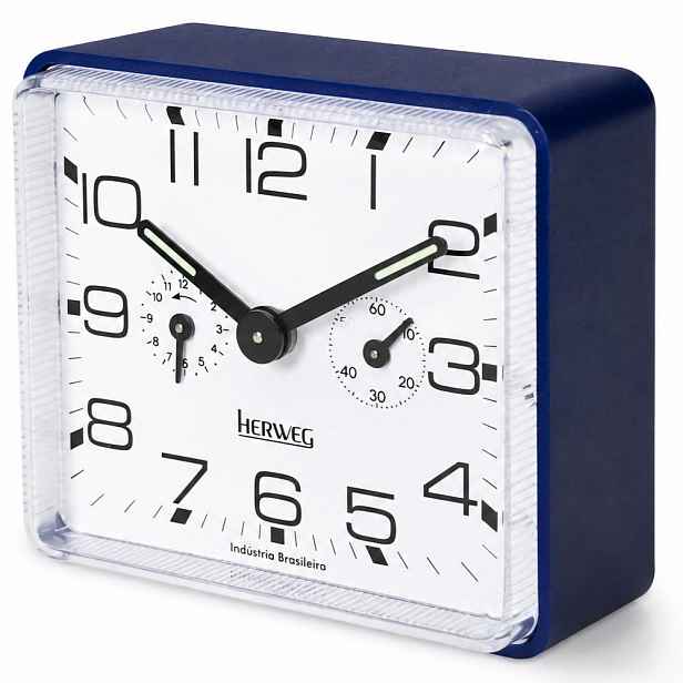 Mechanický budík Herweg 2245 BLUE