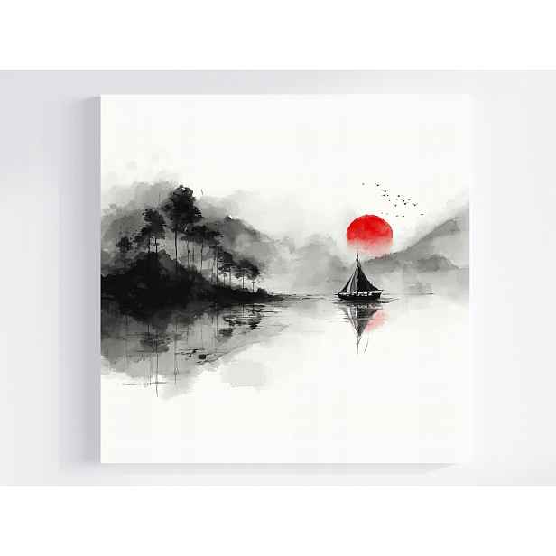 Obraz Na Plátně Canvas Orientální Krajina Akvarel Japonsko Umění 50x50