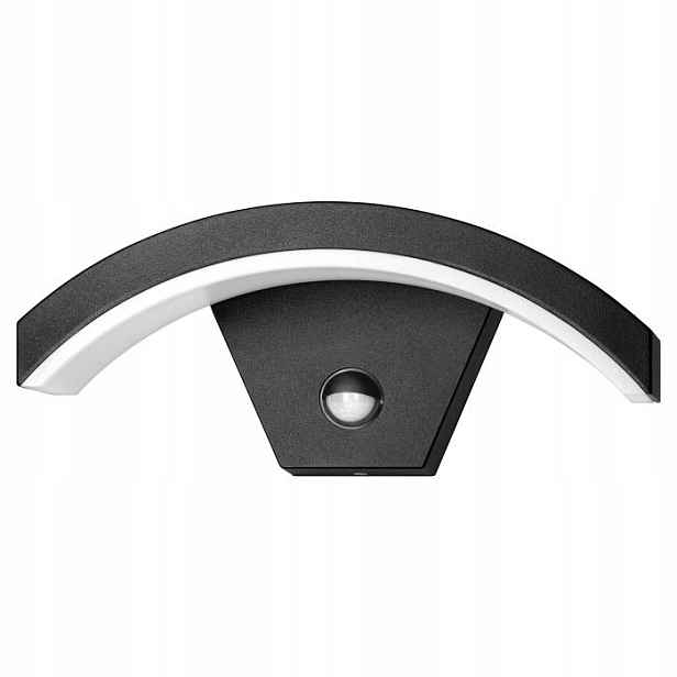 Pilea Led 9W, zahradní lampa s Pir senzorem, 700lm, IP54, 4000K, černá