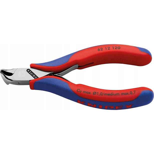 Úhlové štípací kleště pro elektroniku 120 mm 62 12 120 Knipex