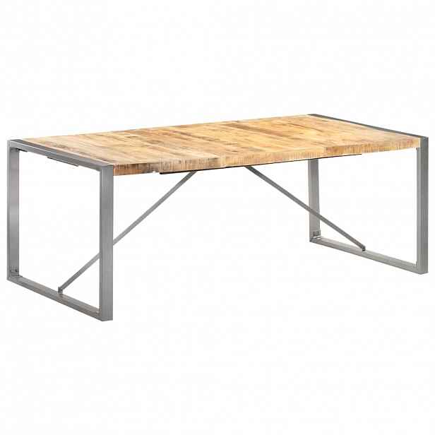 vidaXL Jídelní stůl 200 x 100 x 75 cm masivní hrubé mangovníkové dřevo