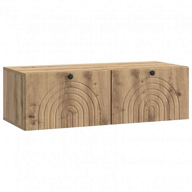 vidaXL Nástěnná TV skříň 99 x 41 x 30 cm Dub artisan Kompozitní dřevo