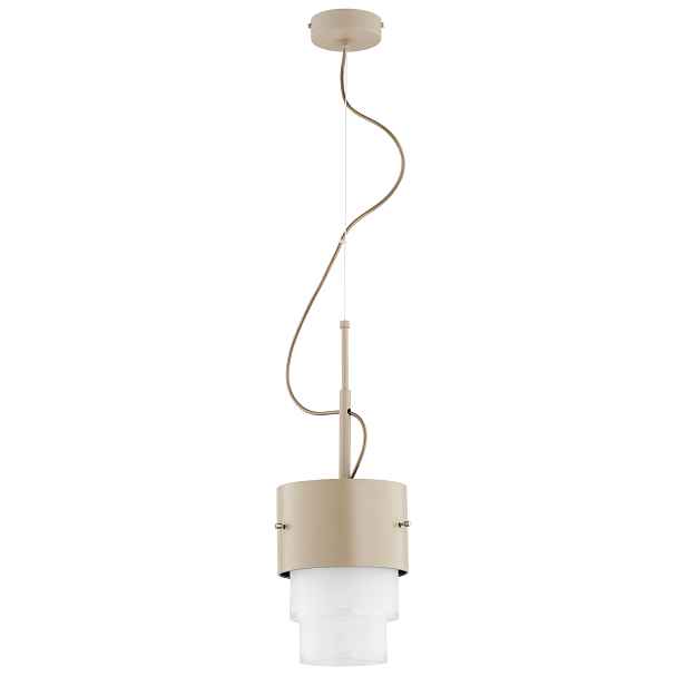 Alfa Tri-star závěsná lampa béžová/bílá trojité stínidlo E27 15W
