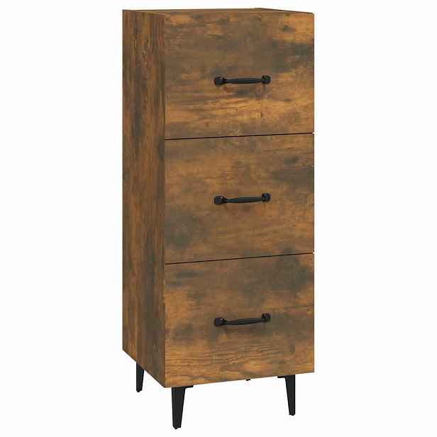 vidaXL Příborník kouřový dub 34,5 x 34 x 90 cm kompozitní dřevo