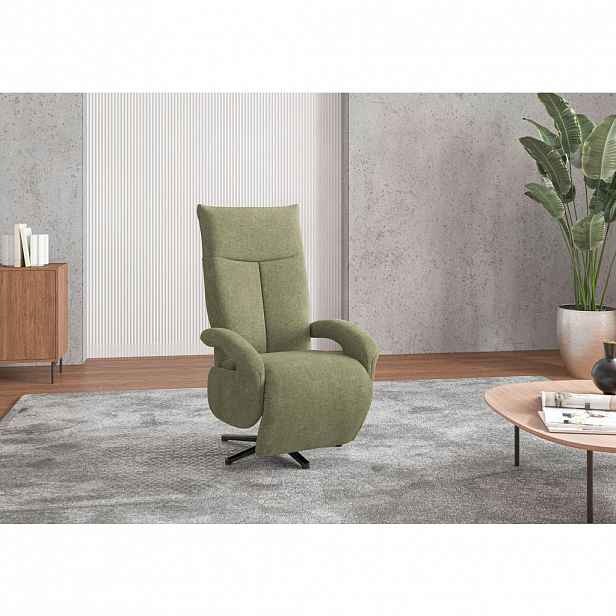 Sit & More KŘESLO, textil, světle zelená