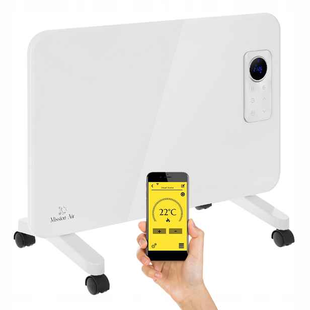 Energeticky Úsporný Elektrický KONVektorOVÝ Ohřívač 1000 W Eco WiFi termostat