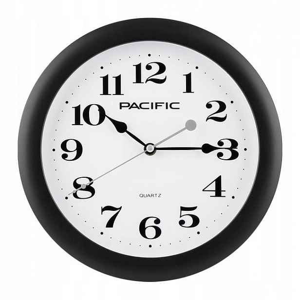 Nástěnné hodiny Pacific PCZ-106-01 – Elegance v černém provedení