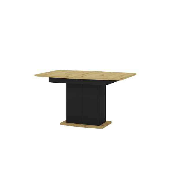 Szynaka Jídelní rozkládací stůl Mons 140/210 cm dub Artisan/černý
