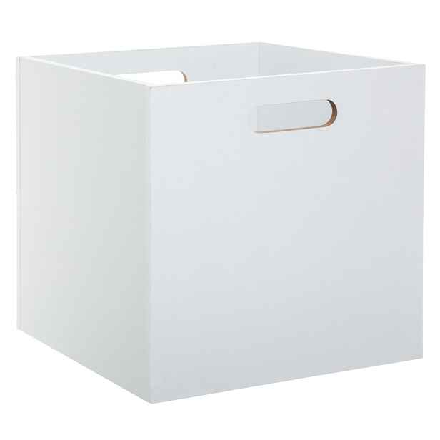 5five Simply Smart Dřevěný úložný box XERO 31x31 cm bílý