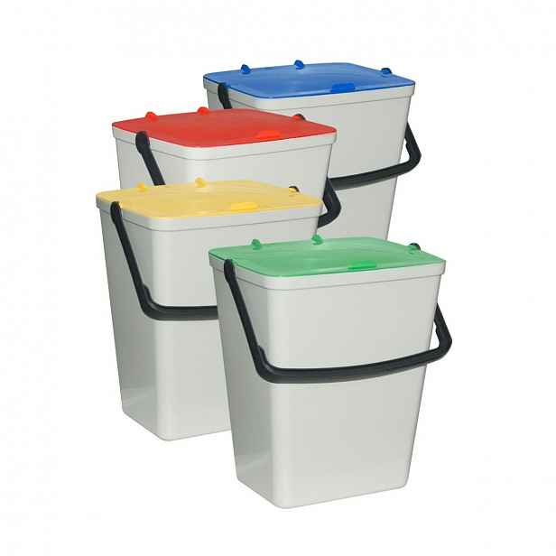 Artplast Odpadkové koše na tříděný odpad 4 x 15 l