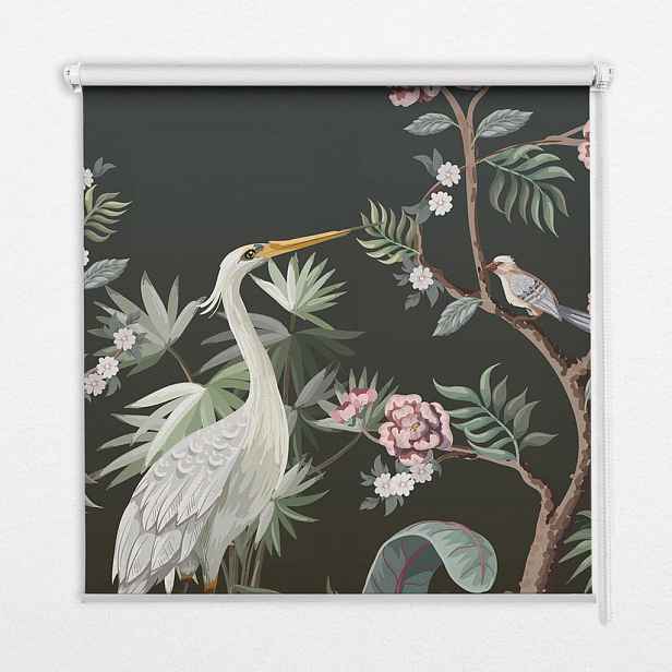 TULUP VNITŘNÍ roleta - okenní roleta - roleta - 60x140 cm - Ptáci u stromu