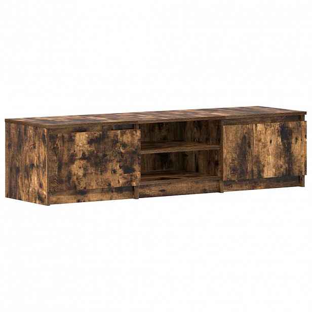 vidaXL TV skříňka kouřový dub 140 x 40 x 35,5 cm kompozitní dřevo