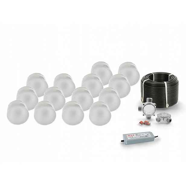 14x Led nájezdové svítidlo 12V IP68 Bz Kolo Ø 7,5