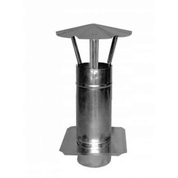 Hlavice Ventilačního Potrubí Pozinkovaný S Deskou 100 MM