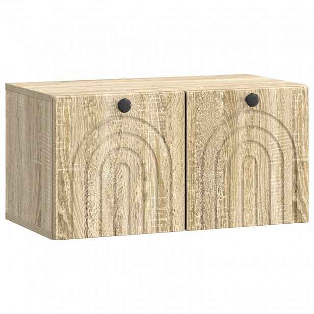 vidaXL Nástěnná TV skříň Dub sonoma 59,5 x 31 x 30 cm Kompozitní dřevo